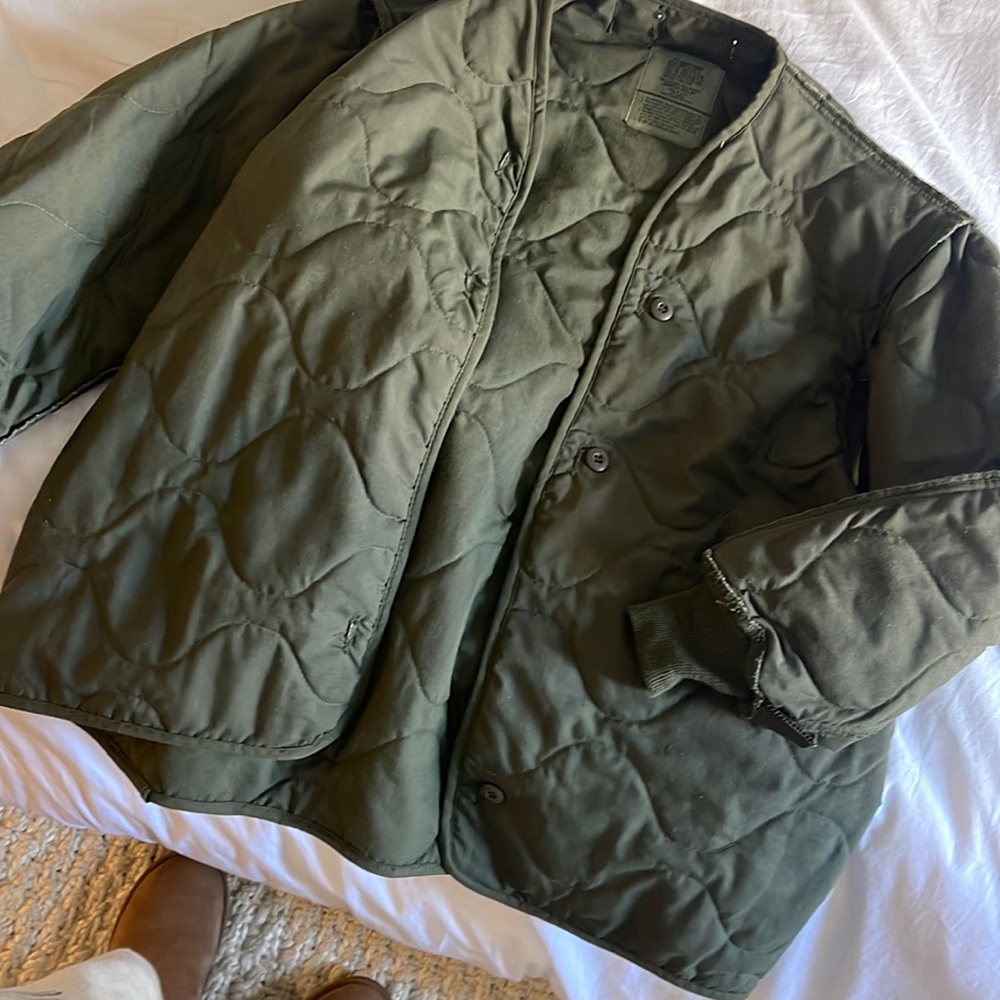 Green Quilted Jacket - image 1